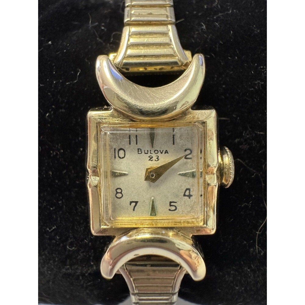 Bulova 23 1953 Vintage Gold Ladies Watch 14k Case L3 Untested